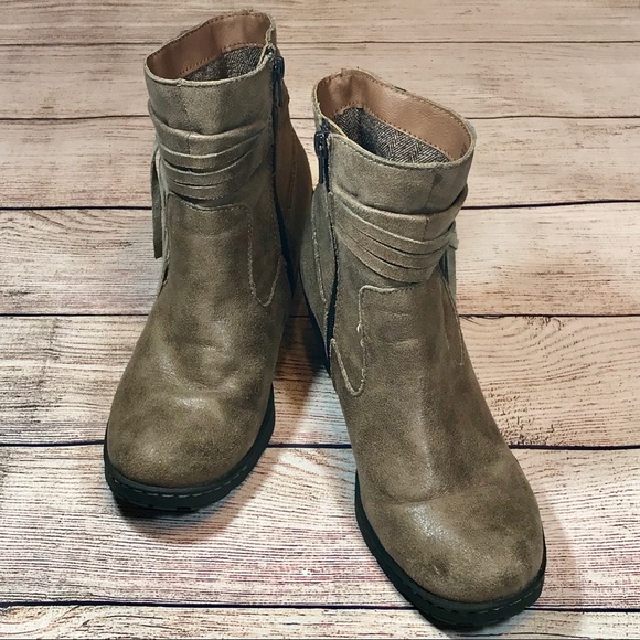 ♥️b.o.c. Born brown leather booties ankle boots - Picture 5 of 8